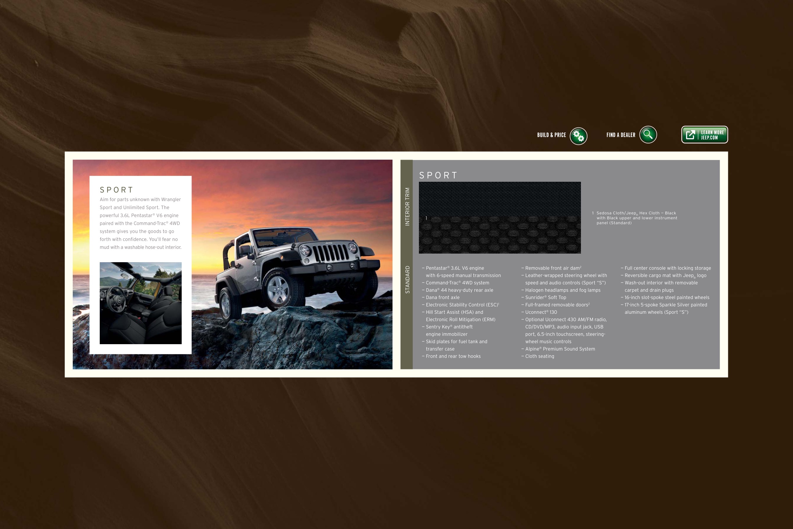 2015 Jeep Wrangler Brochure Page 9